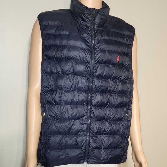 Polo by Ralph Lauren Blue Puffer Vest Quilted Design - Picture 3 of 10